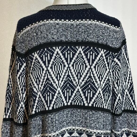 Christopher & Banks Navy Blue Open Front Cardigan Sweater Womens Petite Small PS - Picture 9 of 14